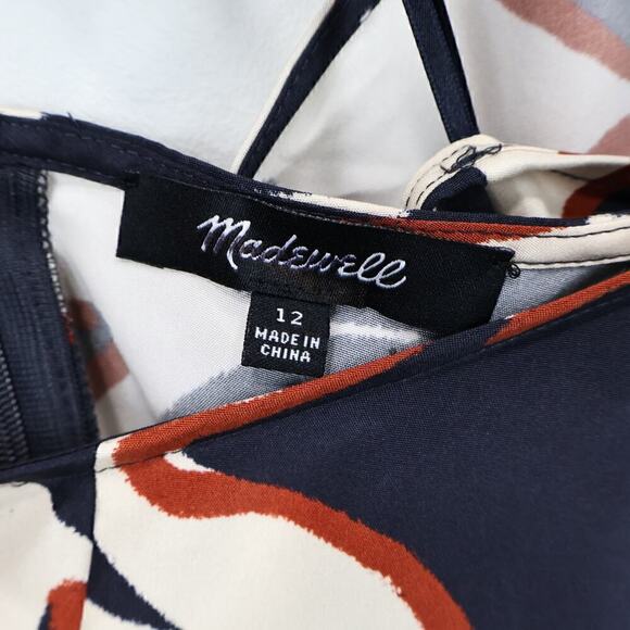 Madewell Open-Back Maxi Dress in Silk Floral Ink Size 12 NWT - Picture 7 of 7